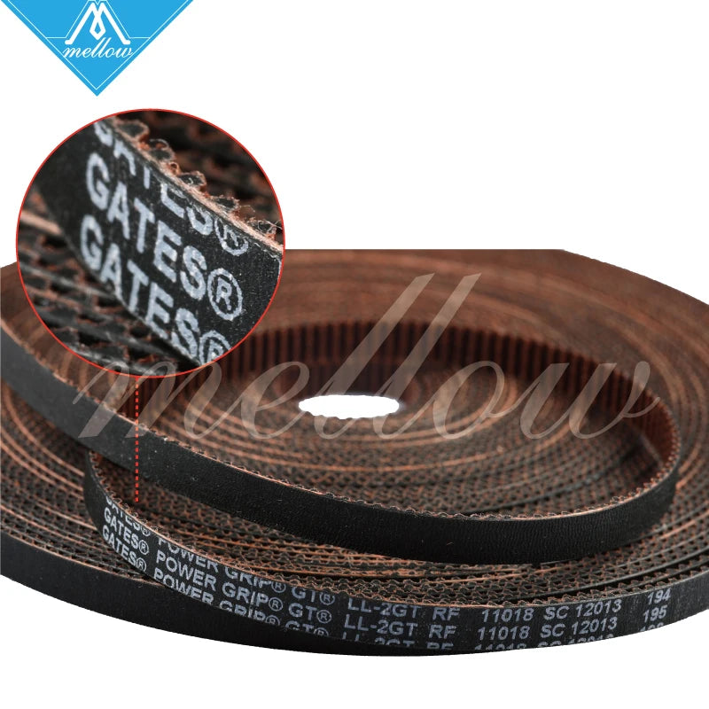 GT2 Synchronous Timing Belt – Wear Resistant for 3D Printers