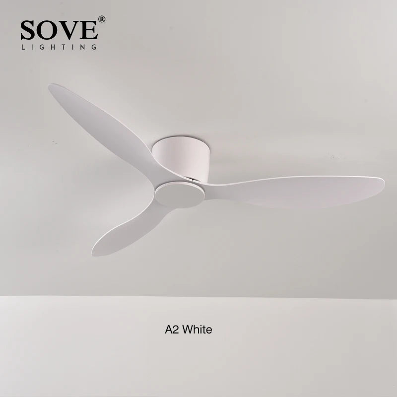 Modern DC Motor Ceiling Fan – Low Profile Minimalist for Home Decor