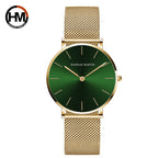 Rose Gold Stainless Steel Watch – Japan Quartz Waterproof for Ladies