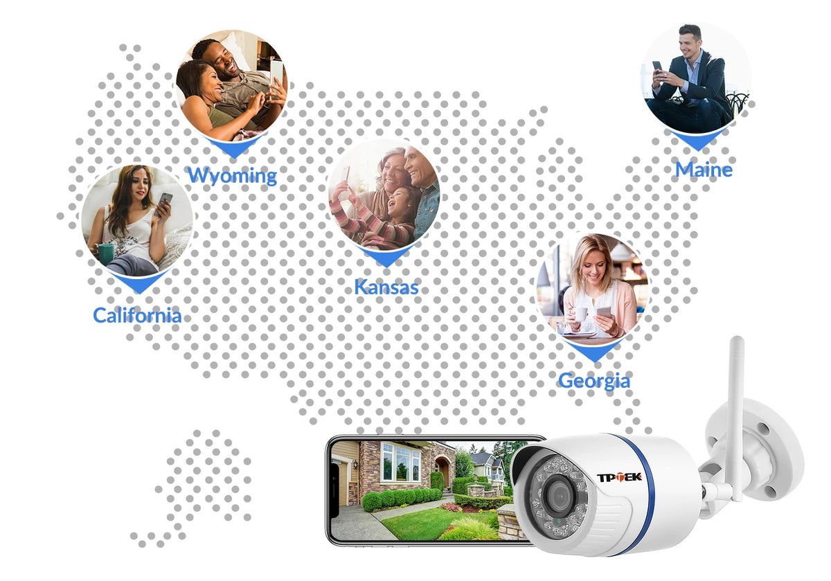 4MP Outdoor WiFi Security Camera – Wireless HD Surveillance for Home Protection