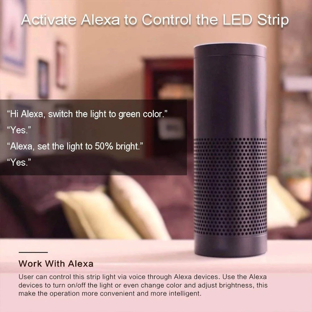 Zigbee RGB LED Neon Strip Light – Waterproof Flexible Tape for Smart Home Decor