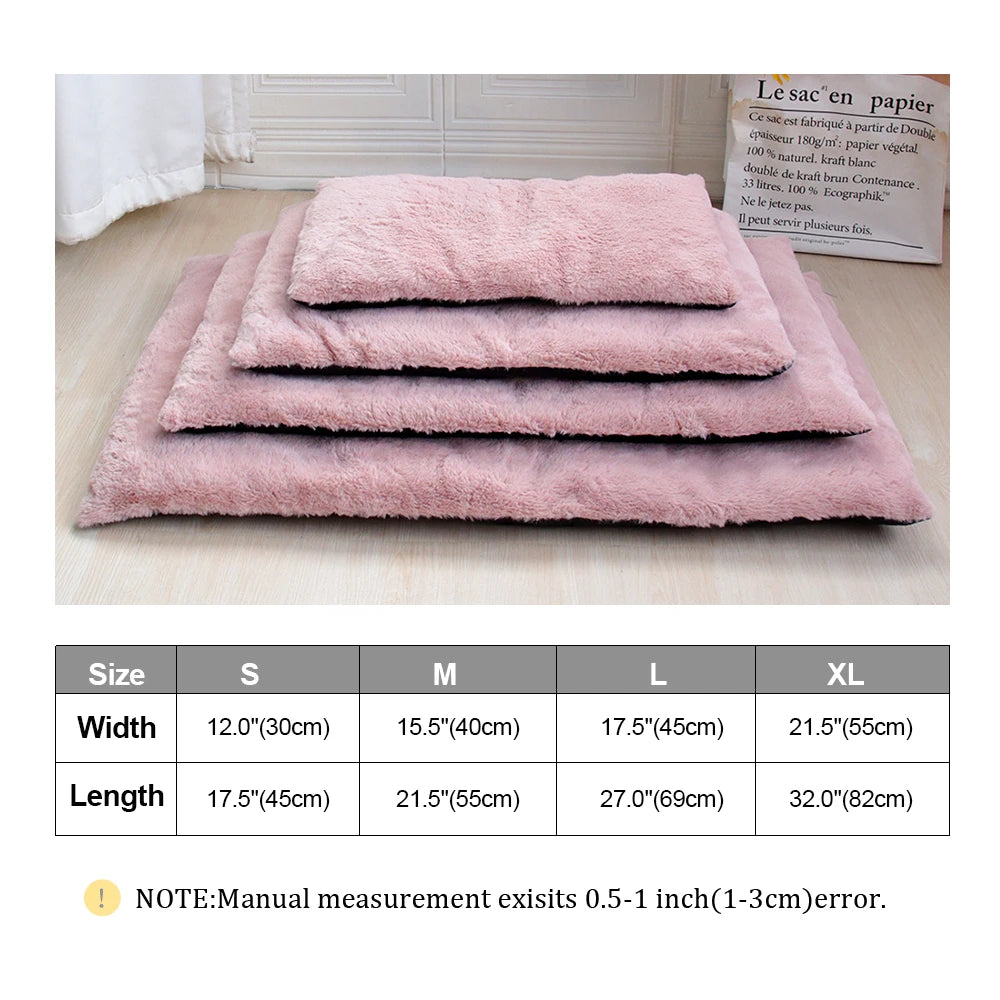 Thick Warm Pet Bed – Plush Sleeping Mat for Small to Large Dogs and Cats