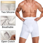 High Waist Compression Shorts – Tummy Control Body Shaper for Men