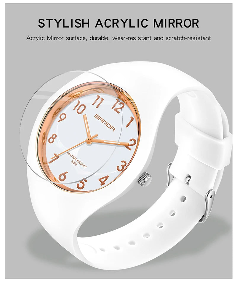 Ultra-thin Quartz Women's Watch – Minimalist Luxury Waterproof Wristwatch