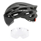 Adjustable Cycling Helmet – LED Light Visor for Road and Mountain Bike