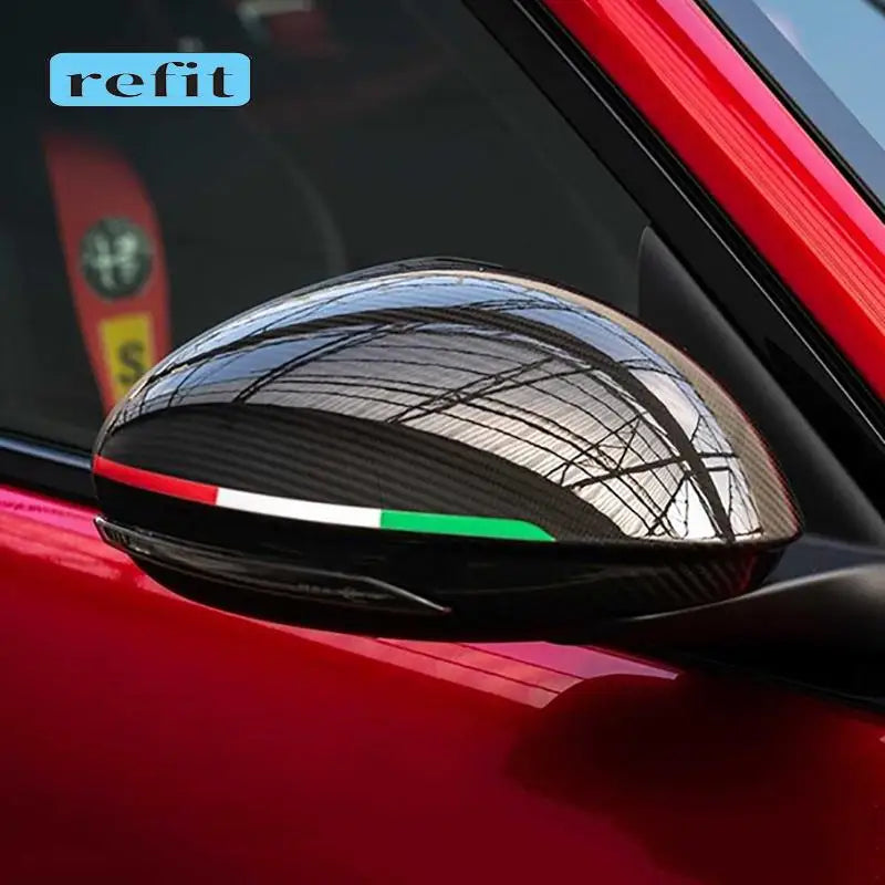 Rearview Mirror Garland Sticker – Aesthetic Interior Decor for Alfa Romeo Giulia