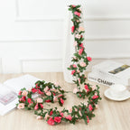 Artificial Rose Vine – 250cm Silk Flower Garland for Wedding Home Decor