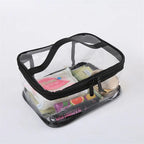 Transparent PVC Cosmetic Bag – Waterproof Makeup Organizer for Travel Toiletries