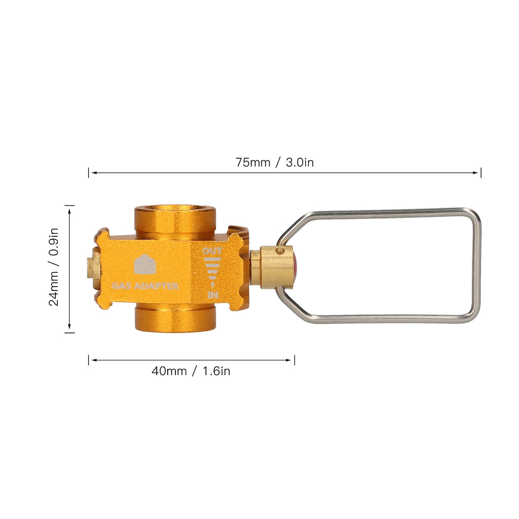 Gas Tank Conversion Adapter – Refill Valve for Camping Hiking and Fishing