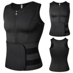 Men Sweat Sauna Vest – Neoprene Body Shaper for Gym Weight Loss