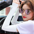 Ice Silk Arm Sleeves – UV Protection for Cycling Sports and Driving