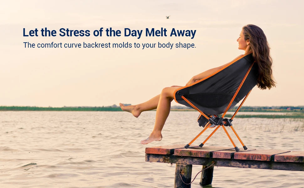 Ultralight Folding Chair – Detachable Portable Seat for Camping and Hiking
