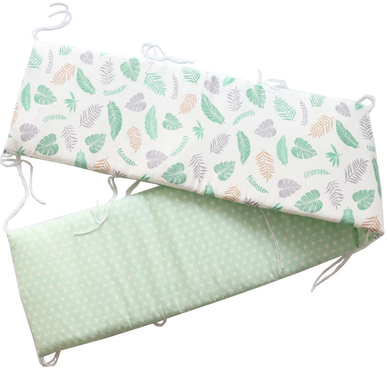 Cotton Star Crib Bumper – Thickened Protective Bedding for Newborn Infants