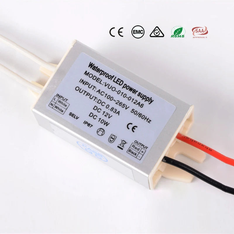 Waterproof LED Driver Transformer – IP67 Power Supply for Outdoor Spotlights