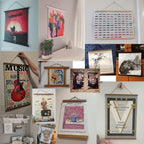 Magnetic Wood Poster Hanger – Wall Hanging Frame for Canvas Art and Photos