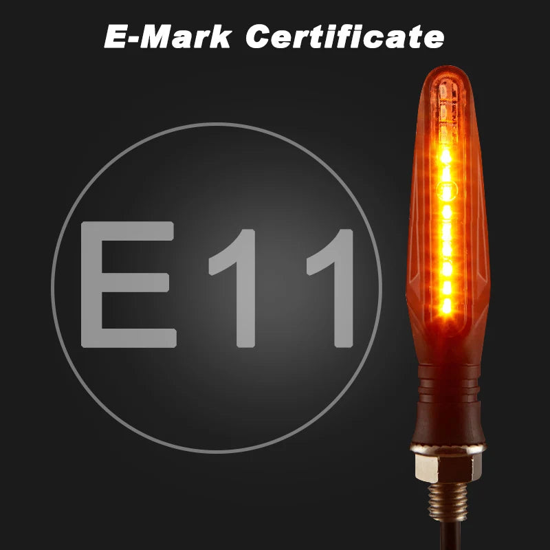 LED Motorcycle Turn Signals – 335SMD Built-in Relay Indicators for Bikes
