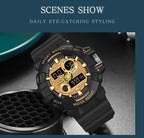 Digital Sports Watch – Waterproof LED Military Timepiece for Outdoor Men