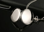 Vintage Roman Numeral Pocket Watch – 37cm Steel Fob Chain for Men and Women