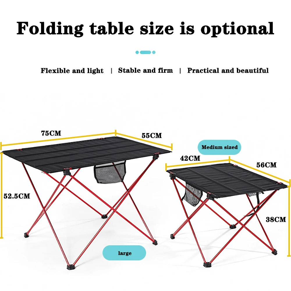 Portable Aluminium Folding Table – Ultra Light Outdoor Desk for Camping Picnic