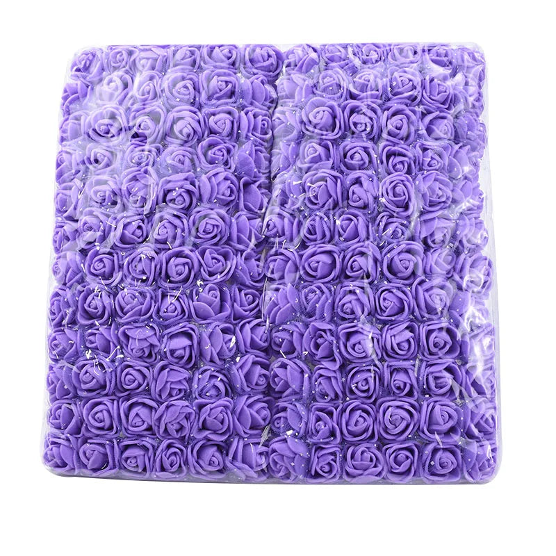 Artificial PE Rose Flowers – UV Resistant Decor for Wedding and DIY Crafts