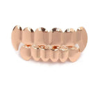 Rose Gold Hip Hop Grillz – Vampire Tooth Caps for Costume Cosplay Party