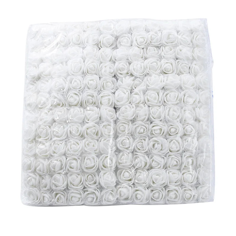 Artificial PE Rose Flowers – UV Resistant Decor for Wedding and DIY Crafts