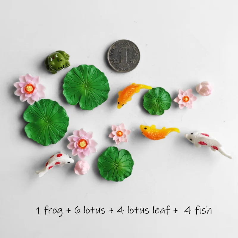 Miniature Duck Terrarium Figurines – Cartoon Animal Set for Fairy Gardens