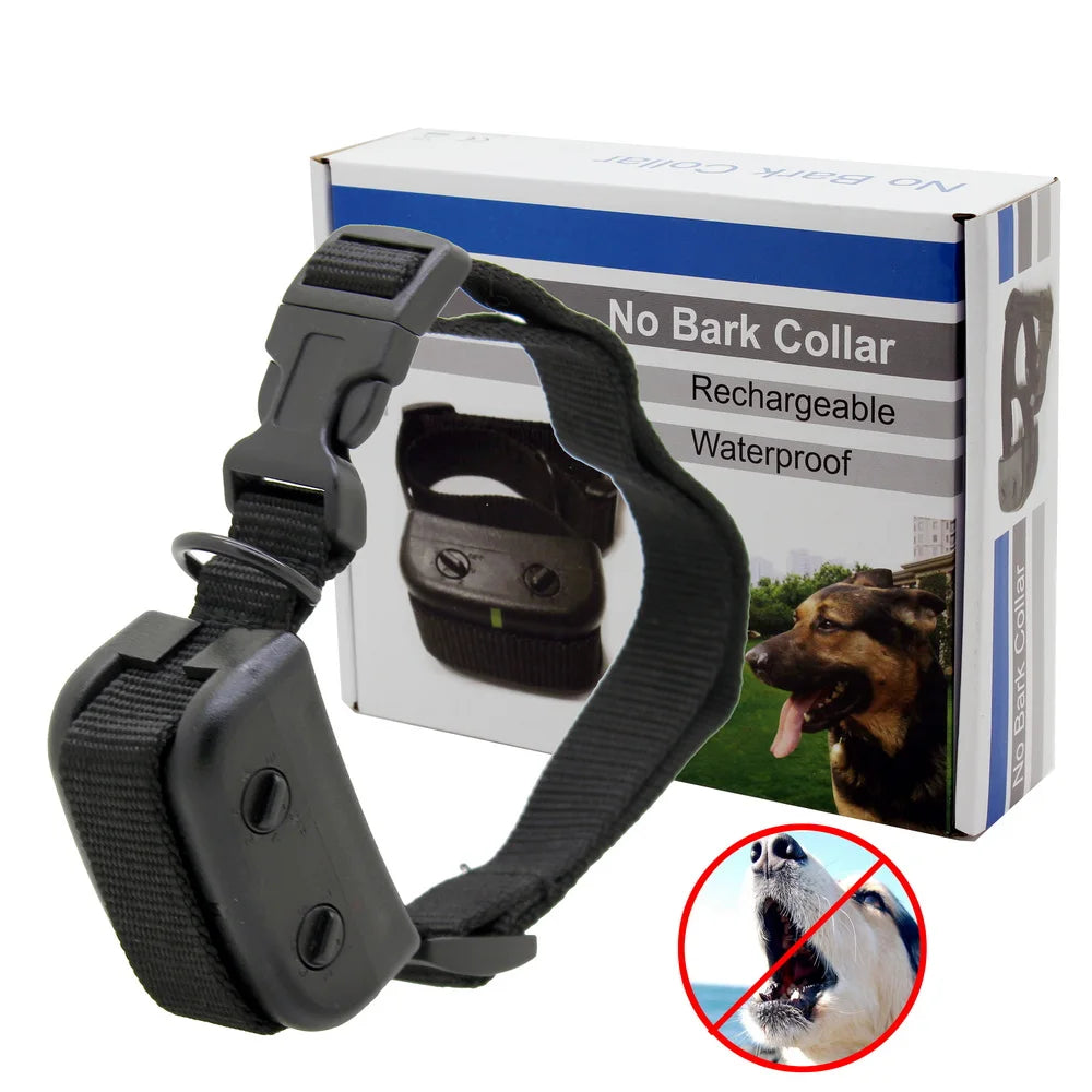 Waterproof Bark Training Collar – Adjustable Sensitivity for Dog Obedience