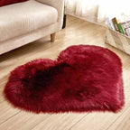 Heart Shaped Plush Carpet – Thickened Bedroom Rug for Home Decor