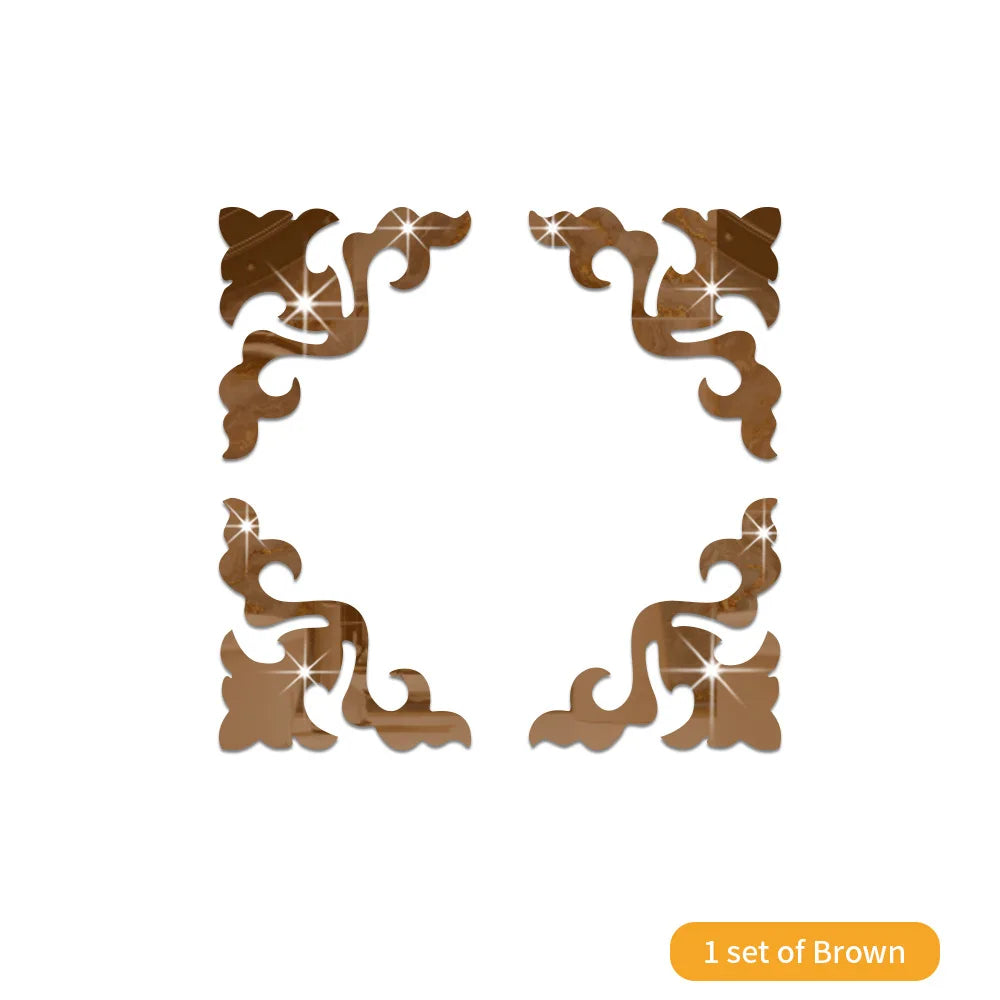 3D Acrylic Mirror Wall Decals – Self-Adhesive Geometric Decor for Home Interior