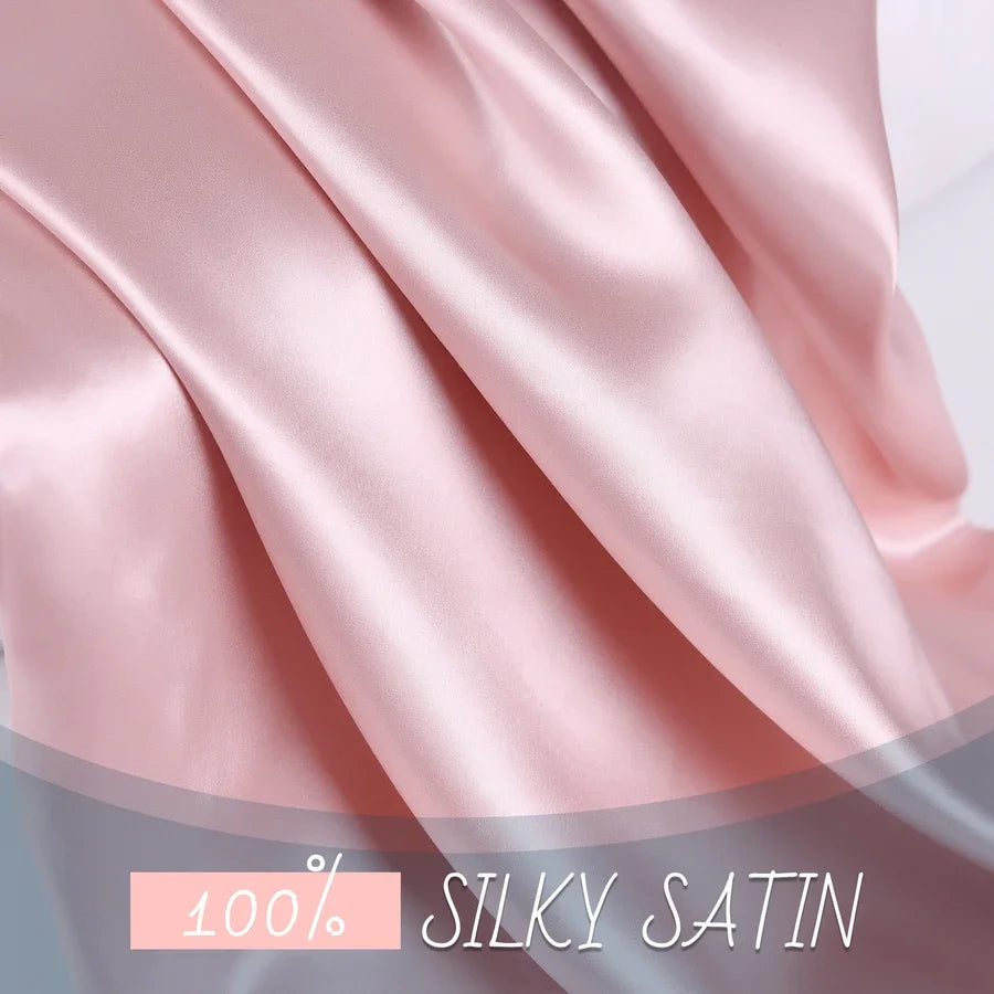 Mulberry Silk Pillowcase – Queen Standard Satin Sleep Case for Hair and Skin
