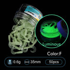 Luminous Rubber Worm Baits – 35mm Soft Swimbait for Freshwater Bass Fishing