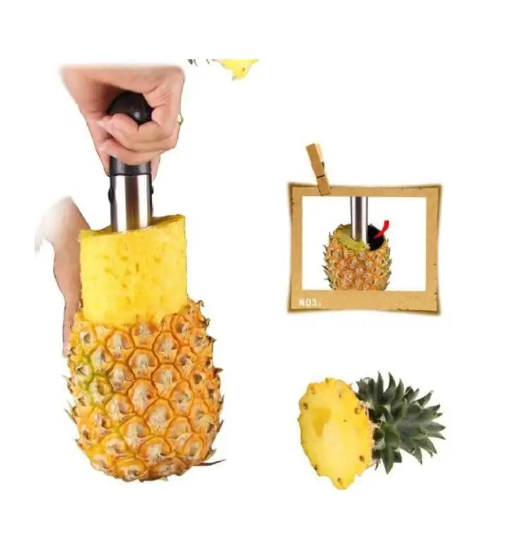 Stainless Steel Pineapple Slicer – Spiral Fruit Cutter for Kitchen Prep