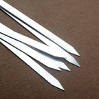 Stainless Steel BBQ Skewers – 55cm Long Handle Grill Sticks for Outdoor Cooking