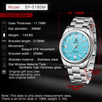 Stainless Steel Mechanical Watch – 10Bar Waterproof for Diving and Sports