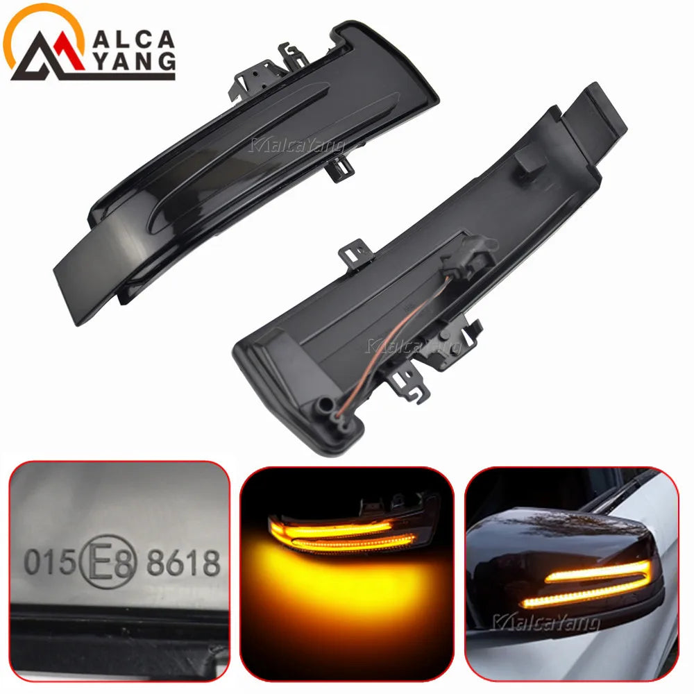 Dynamic LED Side Mirror Indicators – Sequential Turn Signals for Mercedes Benz