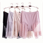 Plus Size Anti-Chafe Shorts – Seamless Lace Underskirt for Summer Comfort