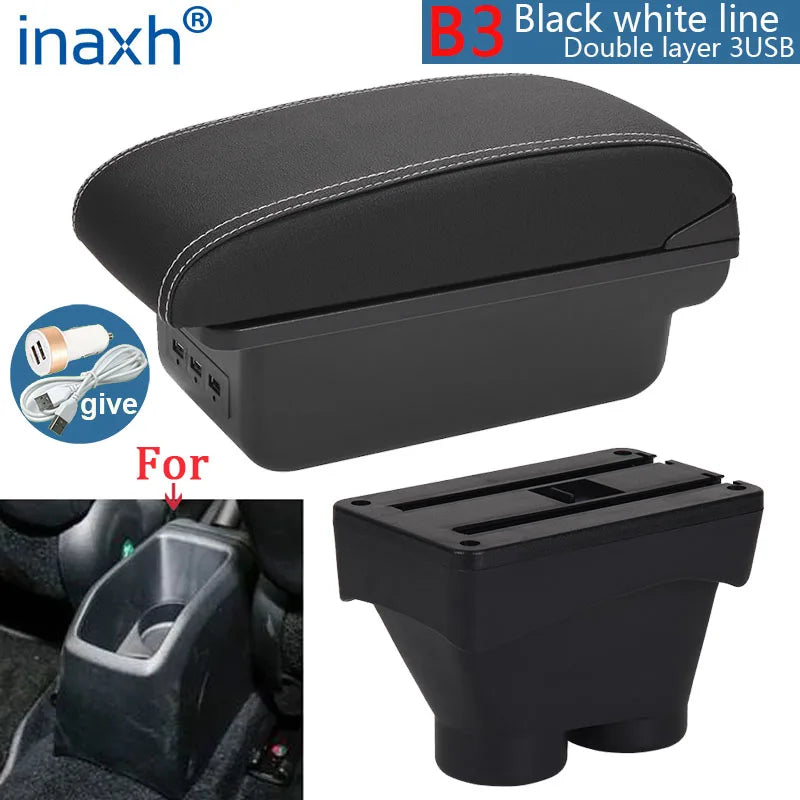 Center Console Armrest Box – Storage Organizer for Peugeot 208 2012-2018