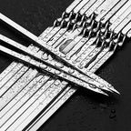 Stainless Steel Barbecue Skewers – Reusable Metal Kebabs for Outdoor Cooking