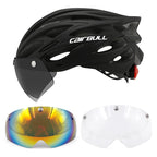 Adjustable Cycling Helmet – LED Light Visor for Road and Mountain Bike