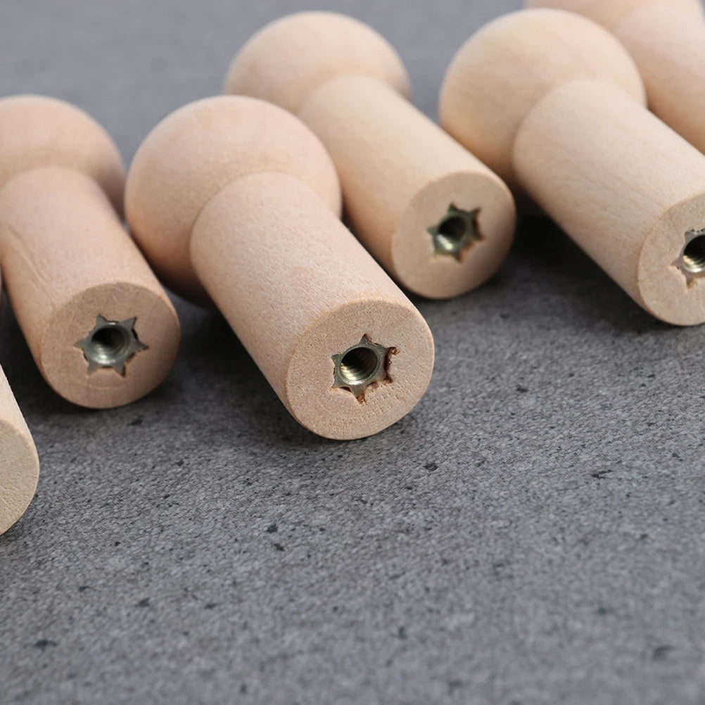 Wall Mounted Wooden Peg Hooks – Decorative Shaker Rack for Home Organization