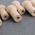 Wall Mounted Wooden Peg Hooks – Decorative Shaker Rack for Home Organization