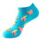 Avocado Cotton Boat Socks – Funny Fruit Pattern for Men and Women