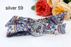 Fabric Wristwatch – Silver Quartz Analog Timepiece for Women