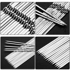 Stainless Steel Barbecue Skewers – Reusable Metal Kebabs for Outdoor Cooking