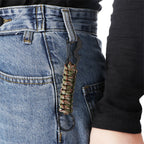 Paracord Survival Keychain – Military Carabiner for Outdoor Camping Gear
