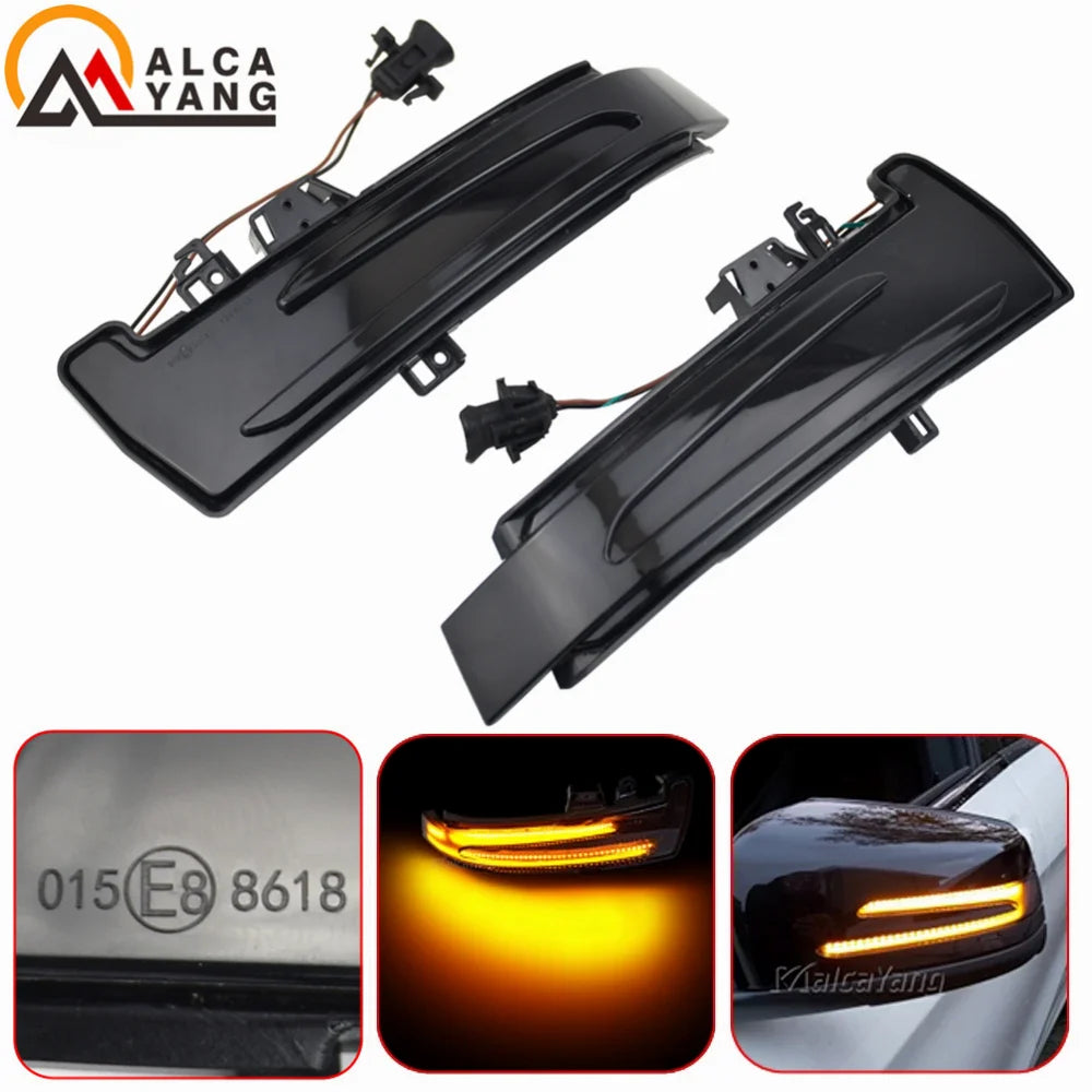 Dynamic LED Side Mirror Indicators – Sequential Turn Signals for Mercedes Benz