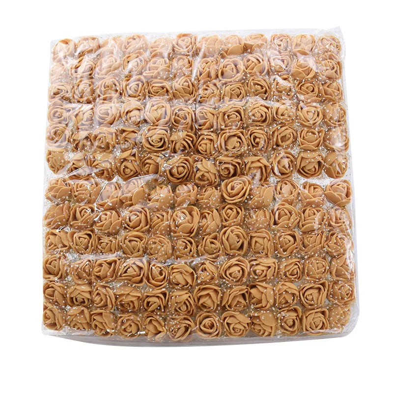 Artificial PE Rose Flowers – UV Resistant Decor for Wedding and DIY Crafts