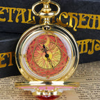 Red Sakura Pocket Watch – Vintage Anime Cosplay Accessory for Women
