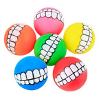 6cm Rubber Squeaky Ball – Durable Chew Toy for Small Dogs and Puppies